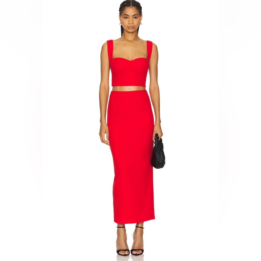 Superdown skirt set in red size xs
